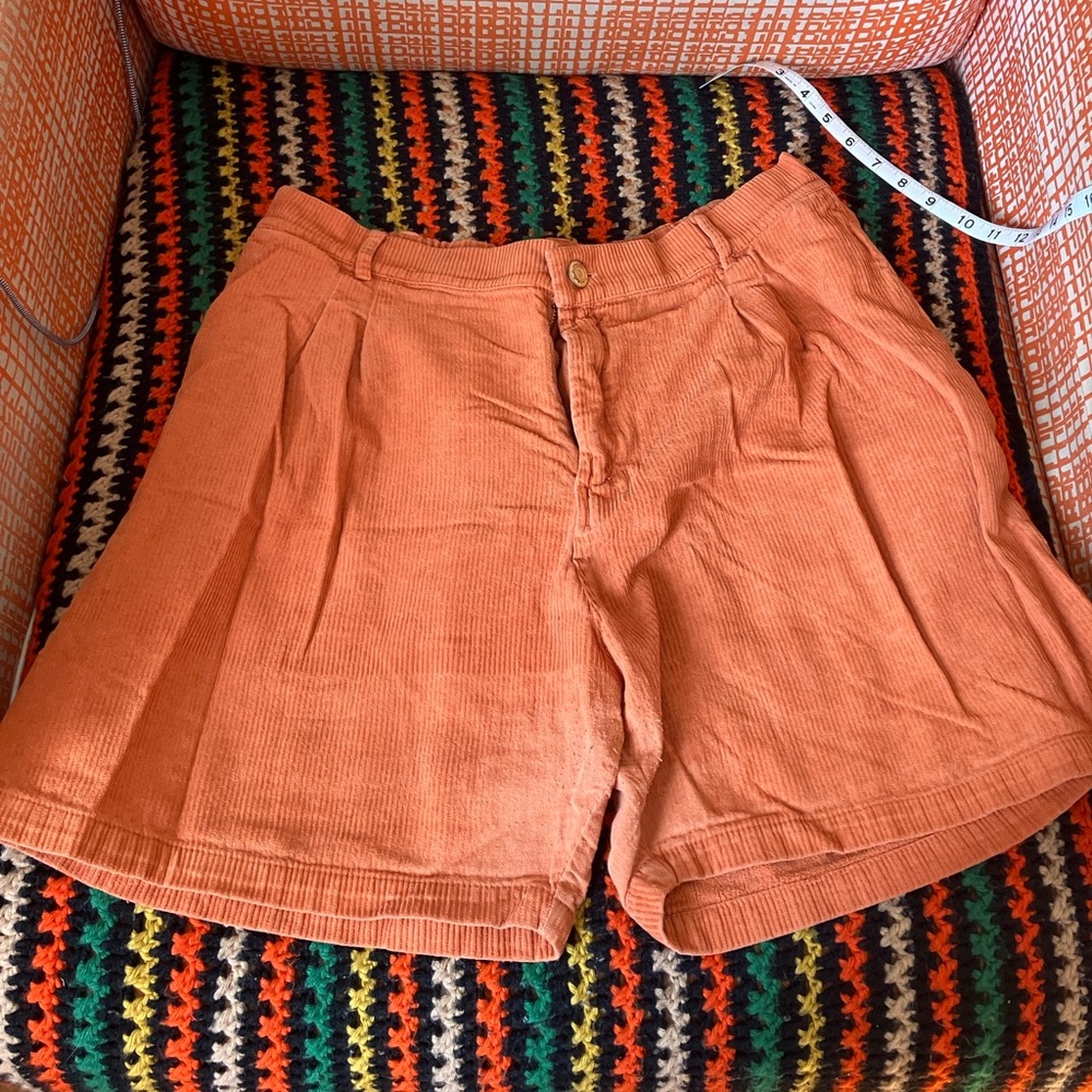 Big Bud Press Orange Corduroy Shorts